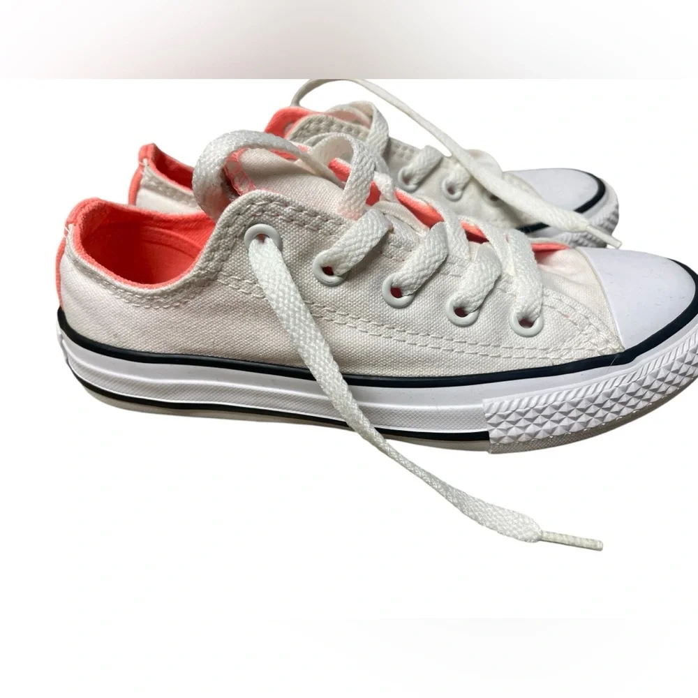 Converse Chuck Taylor Little Kids All Star OX Hyper Orange Kicks Size 13